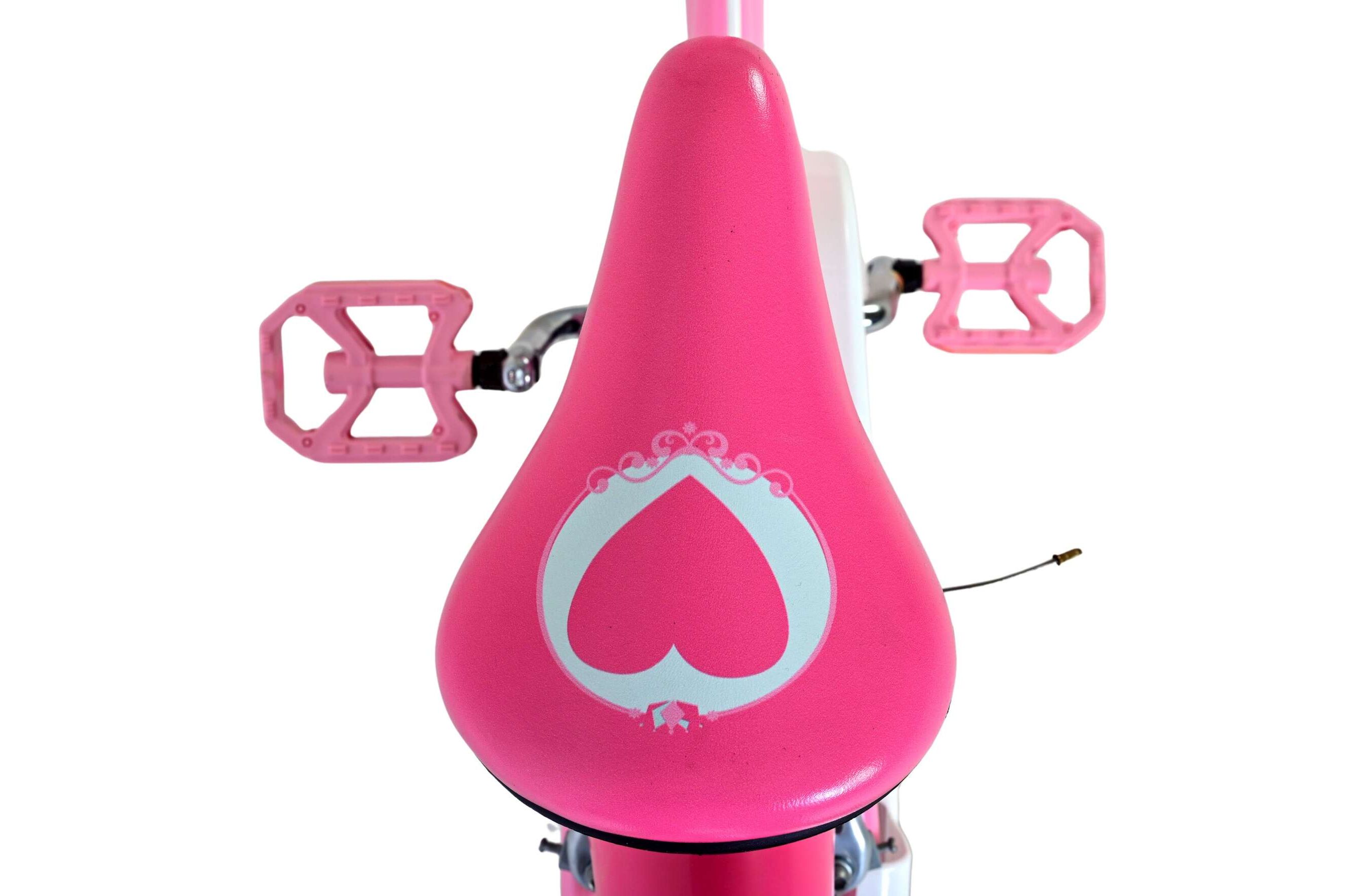Volare Kinderfahrrad Magic Royals für Mädchen 16 Zoll Kinderrad in Rosa, Zwei Handbremsen Volare Kinderfahrrad Magic Royals für Mädchen 16 Zoll Kinderrad in Rosa, Zwei Handbremsen