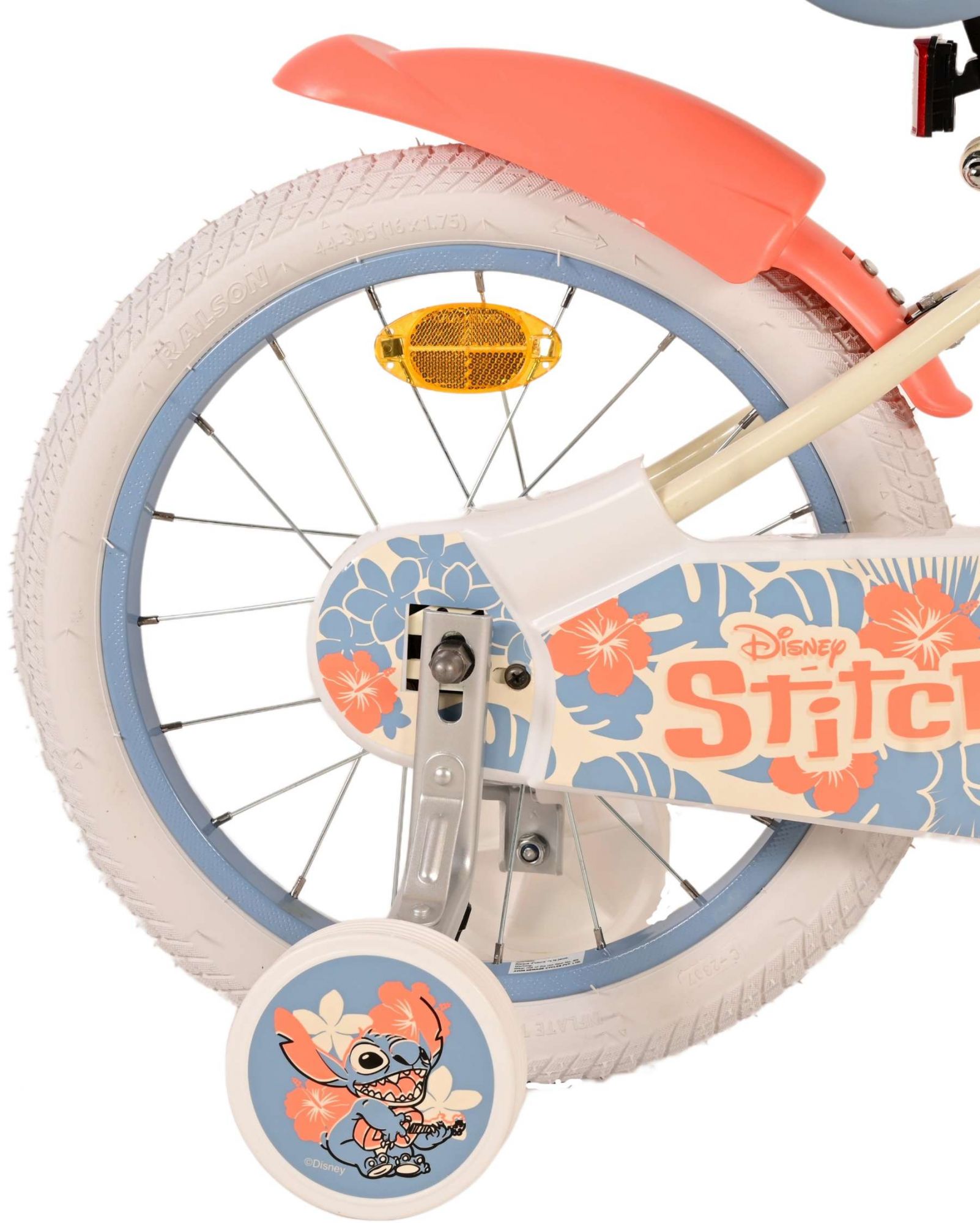 Kinderfahrrad Disney Stitch für Mädchen 16 Zoll Kinderrad in Blau