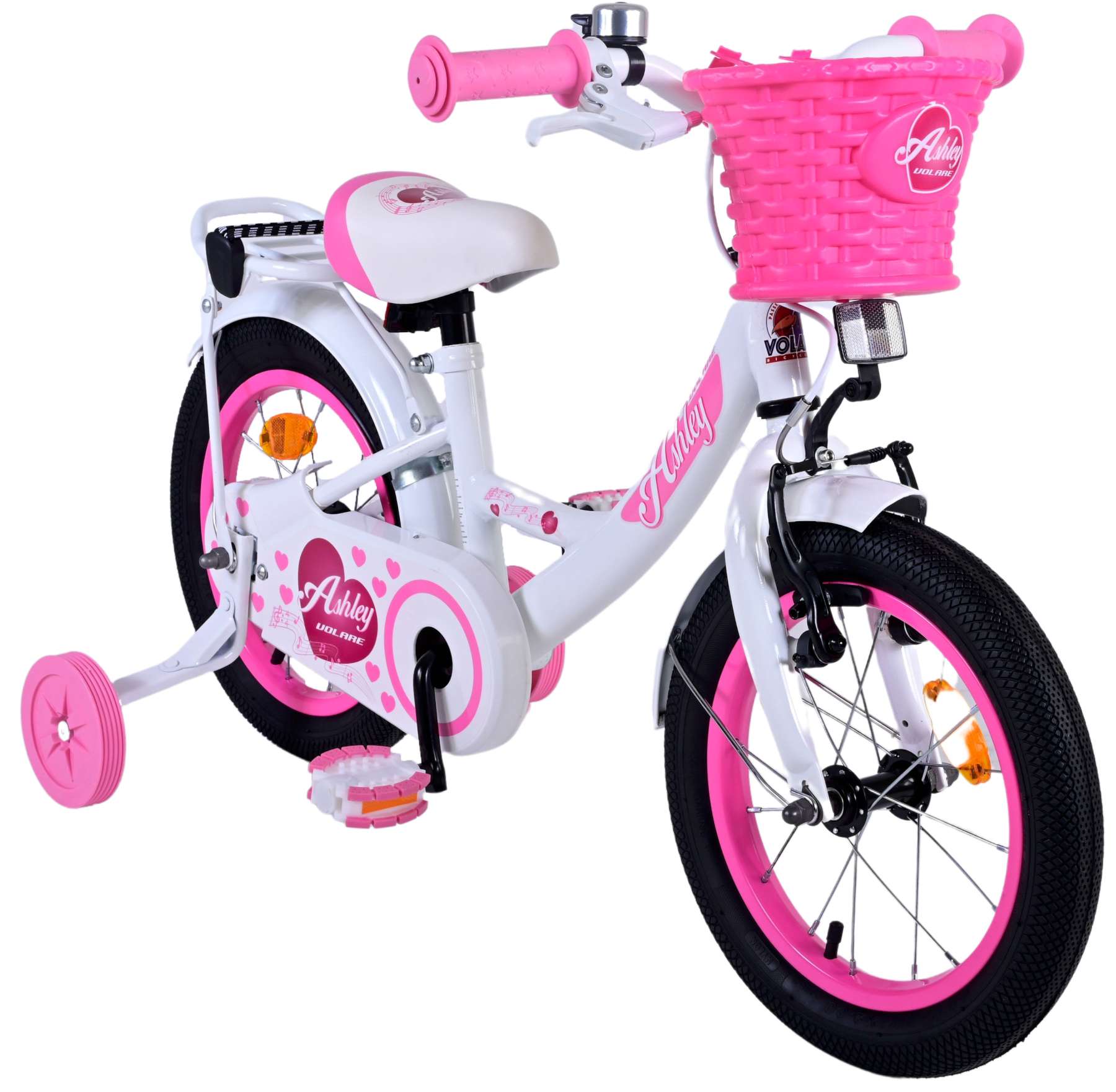 Kinderfahrrad Ashley für Mädchen 14 Zoll Kinderrad in Weiß Kinderfahrrad Ashley für Mädchen 14 Zoll Kinderrad in Weiß