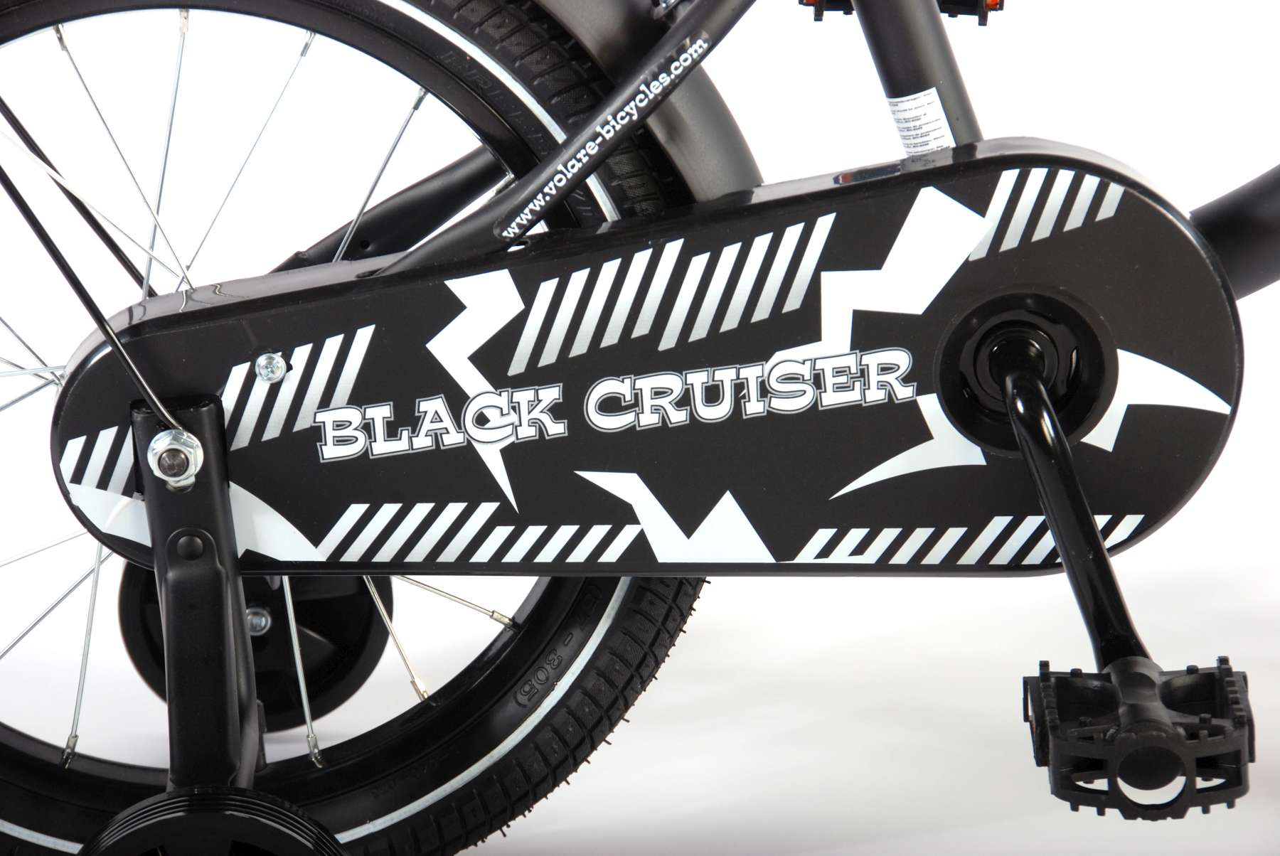 Kinderfahrrad Black Cruiser für Jungen 16 Zoll Kinderrad in Schwarz
