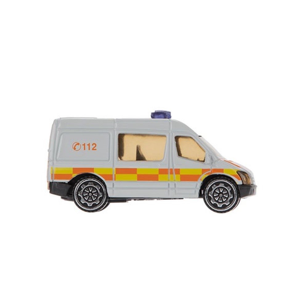 Toi-Toys Rettungsdienst Fahrzeuge Polizei Krankenwagen Straßenschilder Toi-Toys Rettungsdienst Fahrzeuge Polizei Krankenwagen Straßenschilder